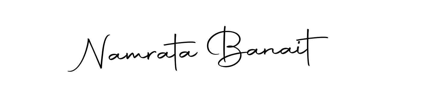 You should practise on your own different ways (Autography-DOLnW) to write your name (Namrata Banait) in signature. don't let someone else do it for you. Namrata Banait signature style 10 images and pictures png