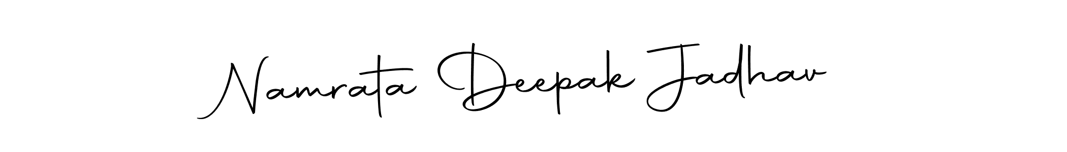 Make a beautiful signature design for name Namrata Deepak Jadhav. Use this online signature maker to create a handwritten signature for free. Namrata Deepak Jadhav signature style 10 images and pictures png