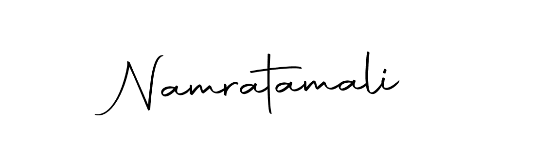 Design your own signature with our free online signature maker. With this signature software, you can create a handwritten (Autography-DOLnW) signature for name Namratamali. Namratamali signature style 10 images and pictures png