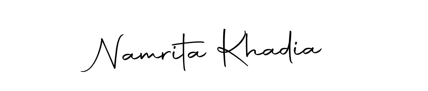 Here are the top 10 professional signature styles for the name Namrita Khadia. These are the best autograph styles you can use for your name. Namrita Khadia signature style 10 images and pictures png