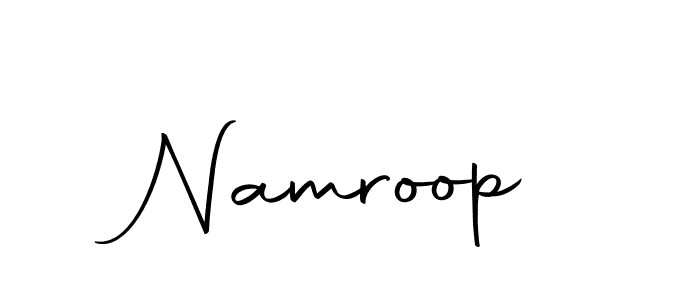 Make a beautiful signature design for name Namroop. With this signature (Autography-DOLnW) style, you can create a handwritten signature for free. Namroop signature style 10 images and pictures png