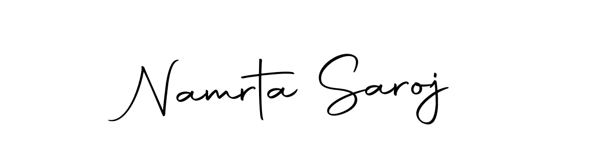 Autography-DOLnW is a professional signature style that is perfect for those who want to add a touch of class to their signature. It is also a great choice for those who want to make their signature more unique. Get Namrta Saroj name to fancy signature for free. Namrta Saroj signature style 10 images and pictures png