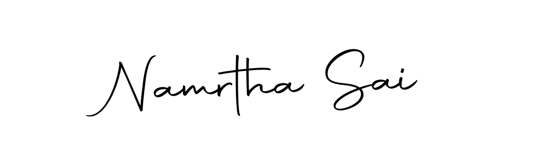 Similarly Autography-DOLnW is the best handwritten signature design. Signature creator online .You can use it as an online autograph creator for name Namrtha Sai. Namrtha Sai signature style 10 images and pictures png