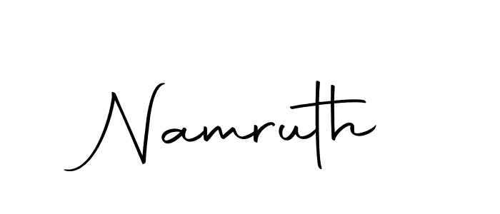 Make a beautiful signature design for name Namruth. Use this online signature maker to create a handwritten signature for free. Namruth signature style 10 images and pictures png
