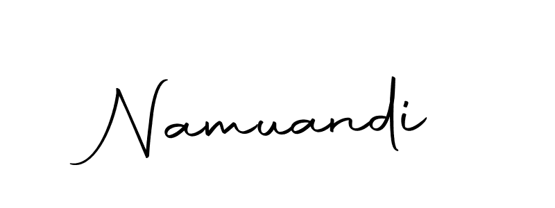 Use a signature maker to create a handwritten signature online. With this signature software, you can design (Autography-DOLnW) your own signature for name Namuandi. Namuandi signature style 10 images and pictures png