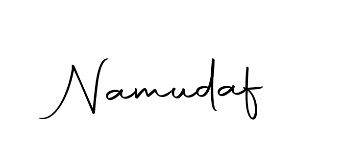 Use a signature maker to create a handwritten signature online. With this signature software, you can design (Autography-DOLnW) your own signature for name Namudaf. Namudaf signature style 10 images and pictures png