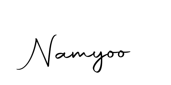 Use a signature maker to create a handwritten signature online. With this signature software, you can design (Autography-DOLnW) your own signature for name Namyoo. Namyoo signature style 10 images and pictures png