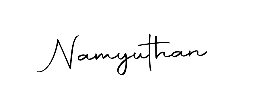 The best way (Autography-DOLnW) to make a short signature is to pick only two or three words in your name. The name Namyuthan include a total of six letters. For converting this name. Namyuthan signature style 10 images and pictures png