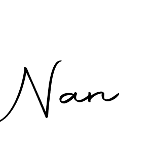 Design your own signature with our free online signature maker. With this signature software, you can create a handwritten (Autography-DOLnW) signature for name Nan. Nan signature style 10 images and pictures png