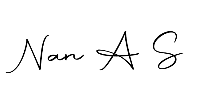 Also You can easily find your signature by using the search form. We will create Nan A S name handwritten signature images for you free of cost using Autography-DOLnW sign style. Nan A S signature style 10 images and pictures png