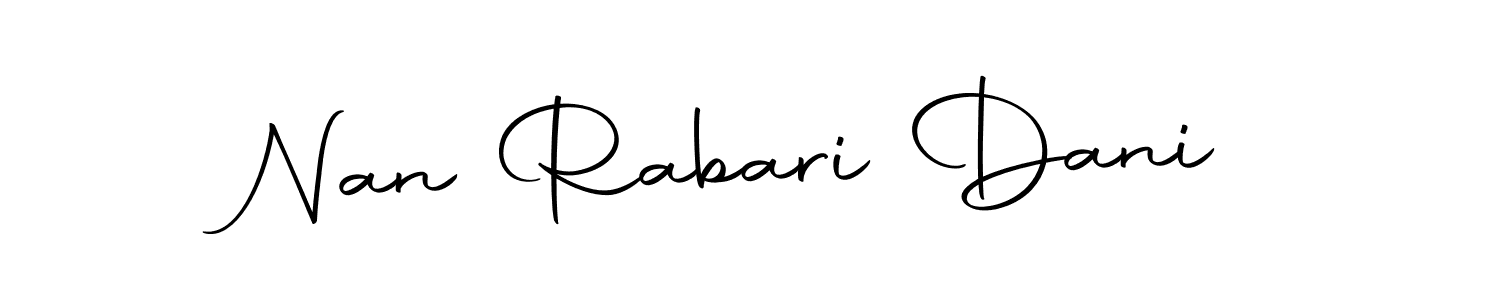 Make a beautiful signature design for name Nan Rabari Dani. Use this online signature maker to create a handwritten signature for free. Nan Rabari Dani signature style 10 images and pictures png