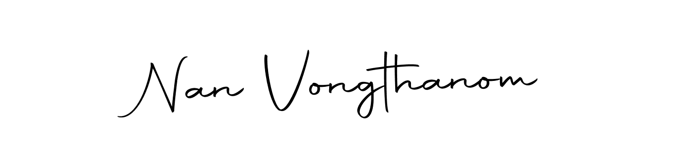 You can use this online signature creator to create a handwritten signature for the name Nan Vongthanom. This is the best online autograph maker. Nan Vongthanom signature style 10 images and pictures png