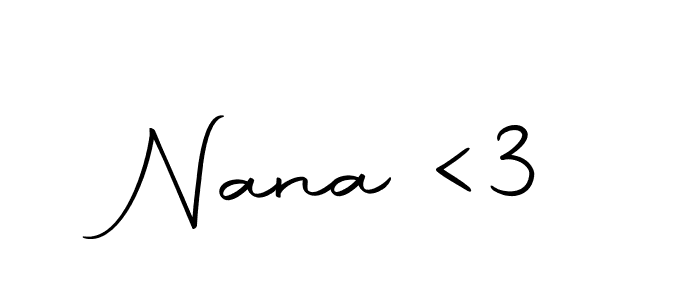 You can use this online signature creator to create a handwritten signature for the name Nana <3. This is the best online autograph maker. Nana <3 signature style 10 images and pictures png