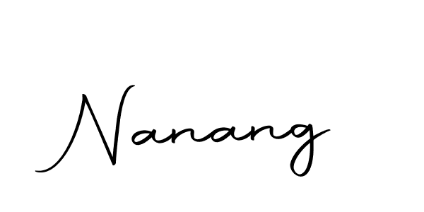 How to make Nanang name signature. Use Autography-DOLnW style for creating short signs online. This is the latest handwritten sign. Nanang signature style 10 images and pictures png