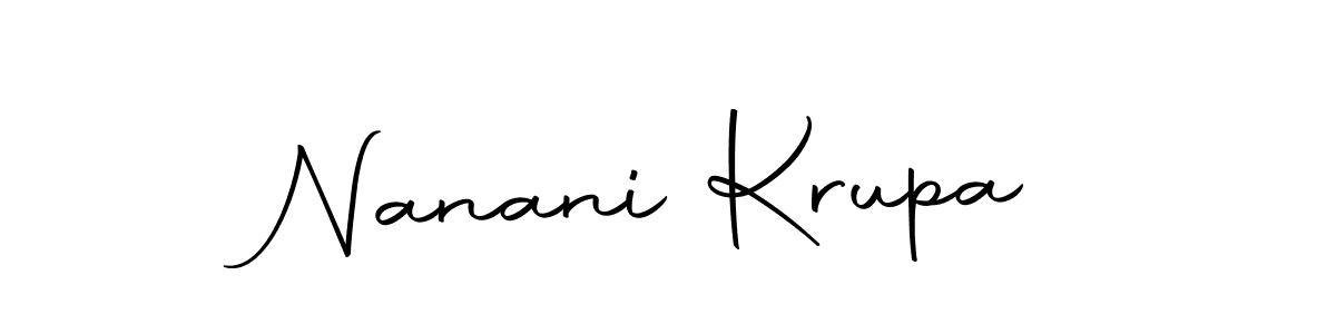 How to make Nanani Krupa signature? Autography-DOLnW is a professional autograph style. Create handwritten signature for Nanani Krupa name. Nanani Krupa signature style 10 images and pictures png