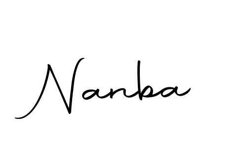 Nanba stylish signature style. Best Handwritten Sign (Autography-DOLnW) for my name. Handwritten Signature Collection Ideas for my name Nanba. Nanba signature style 10 images and pictures png