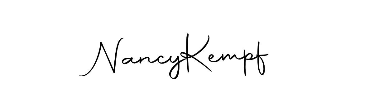 Make a short Nancy  Kempf signature style. Manage your documents anywhere anytime using Autography-DOLnW. Create and add eSignatures, submit forms, share and send files easily. Nancy  Kempf signature style 10 images and pictures png