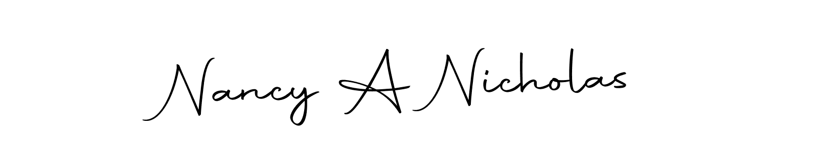 It looks lik you need a new signature style for name Nancy A Nicholas. Design unique handwritten (Autography-DOLnW) signature with our free signature maker in just a few clicks. Nancy A Nicholas signature style 10 images and pictures png