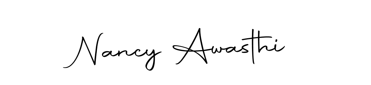 You can use this online signature creator to create a handwritten signature for the name Nancy Awasthi. This is the best online autograph maker. Nancy Awasthi signature style 10 images and pictures png