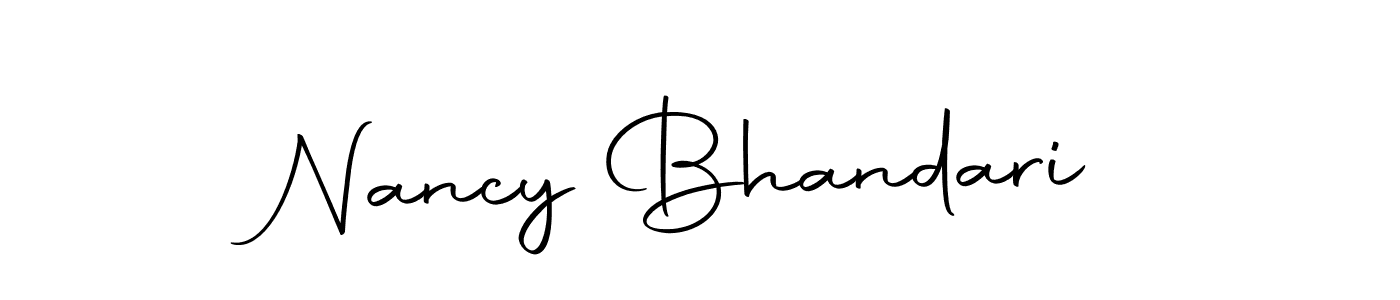 Make a beautiful signature design for name Nancy Bhandari. With this signature (Autography-DOLnW) style, you can create a handwritten signature for free. Nancy Bhandari signature style 10 images and pictures png