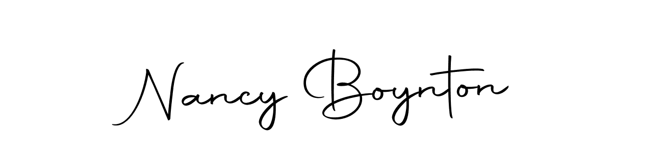 Design your own signature with our free online signature maker. With this signature software, you can create a handwritten (Autography-DOLnW) signature for name Nancy Boynton. Nancy Boynton signature style 10 images and pictures png