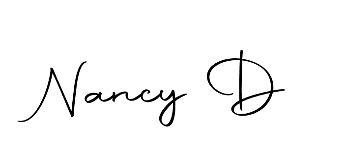 Also we have Nancy D name is the best signature style. Create professional handwritten signature collection using Autography-DOLnW autograph style. Nancy D signature style 10 images and pictures png