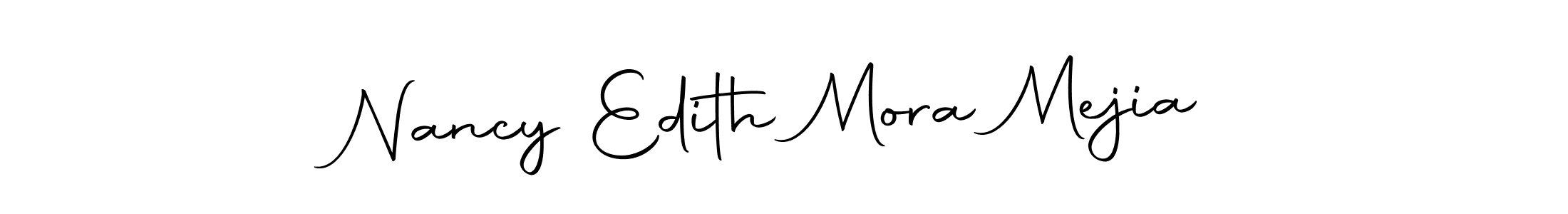 Similarly Autography-DOLnW is the best handwritten signature design. Signature creator online .You can use it as an online autograph creator for name Nancy Edith Mora Mejia. Nancy Edith Mora Mejia signature style 10 images and pictures png