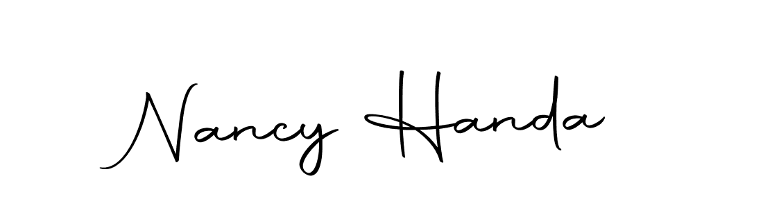 How to make Nancy Handa signature? Autography-DOLnW is a professional autograph style. Create handwritten signature for Nancy Handa name. Nancy Handa signature style 10 images and pictures png