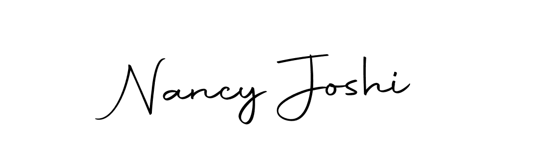 Create a beautiful signature design for name Nancy Joshi. With this signature (Autography-DOLnW) fonts, you can make a handwritten signature for free. Nancy Joshi signature style 10 images and pictures png