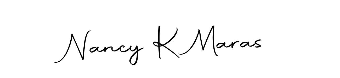 Create a beautiful signature design for name Nancy K Maras. With this signature (Autography-DOLnW) fonts, you can make a handwritten signature for free. Nancy K Maras signature style 10 images and pictures png