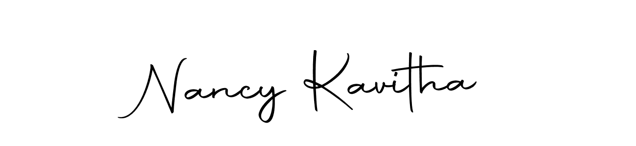 Use a signature maker to create a handwritten signature online. With this signature software, you can design (Autography-DOLnW) your own signature for name Nancy Kavitha. Nancy Kavitha signature style 10 images and pictures png