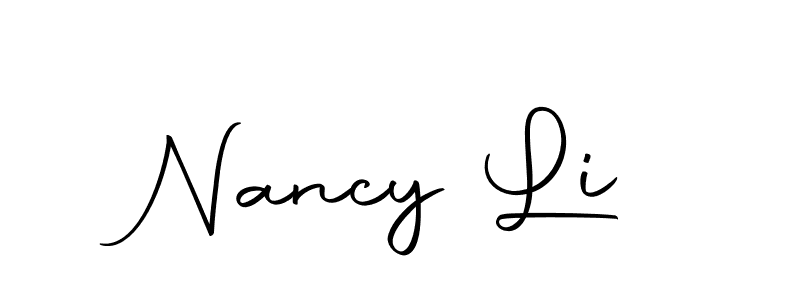 Use a signature maker to create a handwritten signature online. With this signature software, you can design (Autography-DOLnW) your own signature for name Nancy Li. Nancy Li signature style 10 images and pictures png