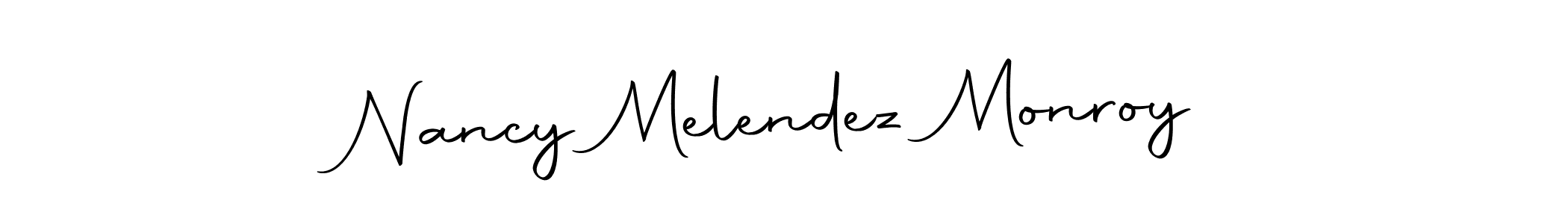 Nancy Melendez Monroy stylish signature style. Best Handwritten Sign (Autography-DOLnW) for my name. Handwritten Signature Collection Ideas for my name Nancy Melendez Monroy. Nancy Melendez Monroy signature style 10 images and pictures png