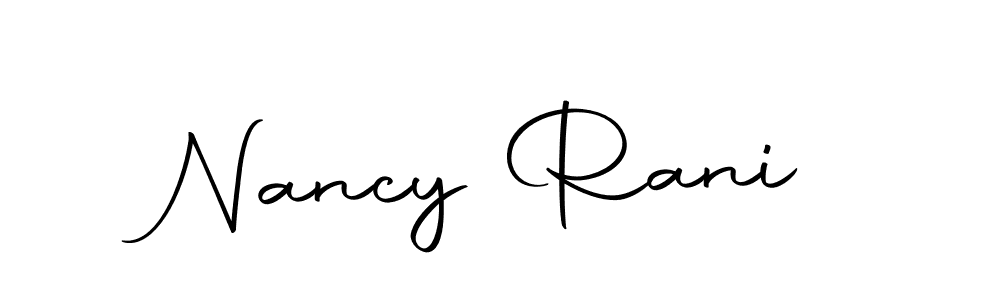 It looks lik you need a new signature style for name Nancy Rani. Design unique handwritten (Autography-DOLnW) signature with our free signature maker in just a few clicks. Nancy Rani signature style 10 images and pictures png