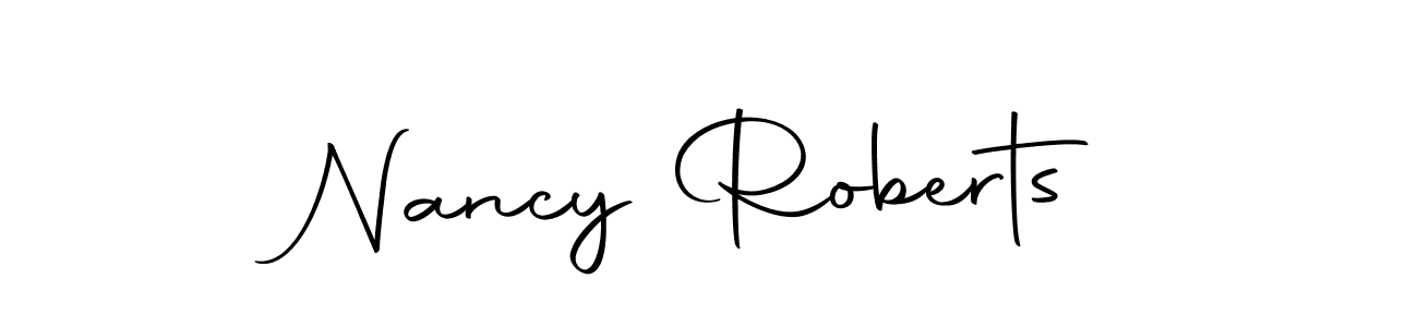 Use a signature maker to create a handwritten signature online. With this signature software, you can design (Autography-DOLnW) your own signature for name Nancy Roberts. Nancy Roberts signature style 10 images and pictures png