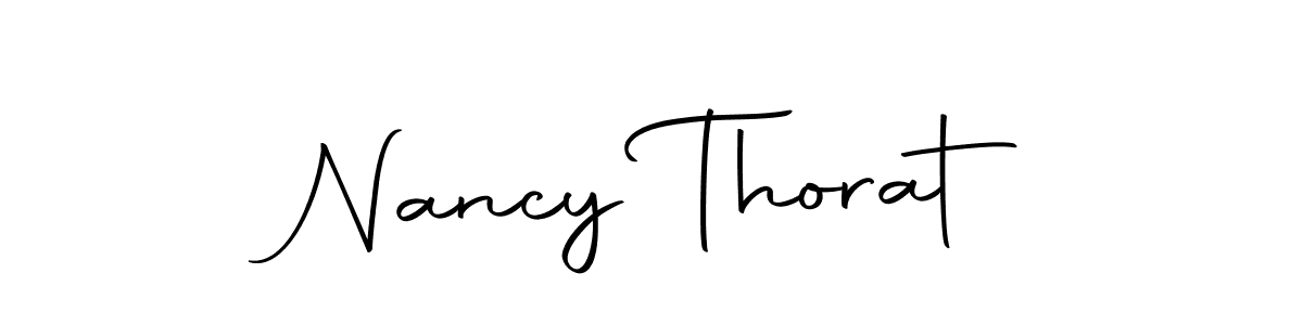 How to make Nancy Thorat name signature. Use Autography-DOLnW style for creating short signs online. This is the latest handwritten sign. Nancy Thorat signature style 10 images and pictures png