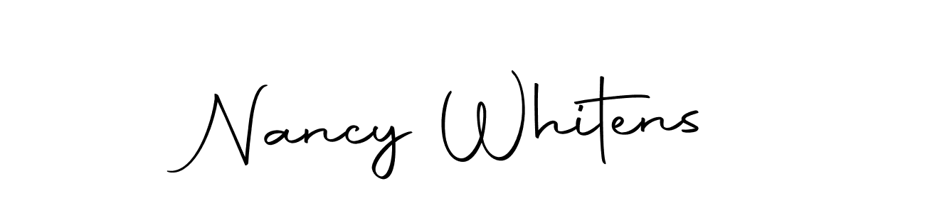 You should practise on your own different ways (Autography-DOLnW) to write your name (Nancy Whitens) in signature. don't let someone else do it for you. Nancy Whitens signature style 10 images and pictures png
