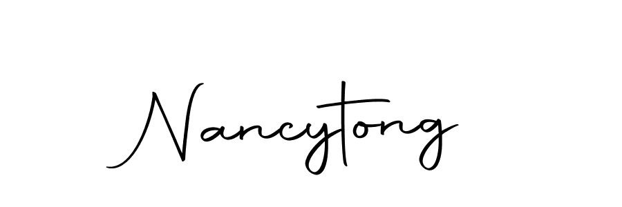 Similarly Autography-DOLnW is the best handwritten signature design. Signature creator online .You can use it as an online autograph creator for name Nancytong. Nancytong signature style 10 images and pictures png