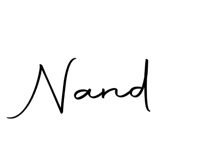 Use a signature maker to create a handwritten signature online. With this signature software, you can design (Autography-DOLnW) your own signature for name Nand. Nand signature style 10 images and pictures png