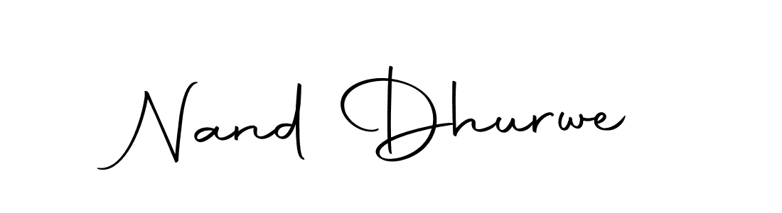 if you are searching for the best signature style for your name Nand Dhurwe. so please give up your signature search. here we have designed multiple signature styles  using Autography-DOLnW. Nand Dhurwe signature style 10 images and pictures png