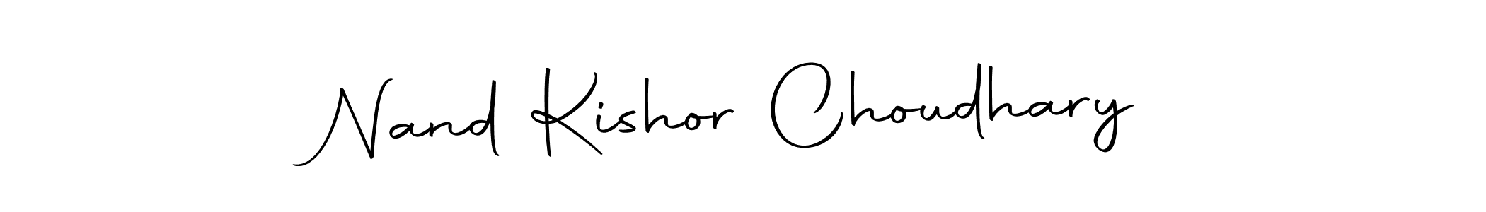 Use a signature maker to create a handwritten signature online. With this signature software, you can design (Autography-DOLnW) your own signature for name Nand Kishor Choudhary. Nand Kishor Choudhary signature style 10 images and pictures png