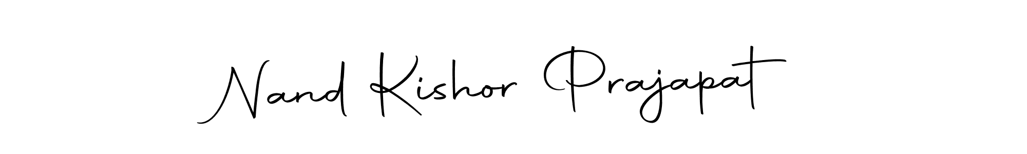 The best way (Autography-DOLnW) to make a short signature is to pick only two or three words in your name. The name Nand Kishor Prajapat include a total of six letters. For converting this name. Nand Kishor Prajapat signature style 10 images and pictures png