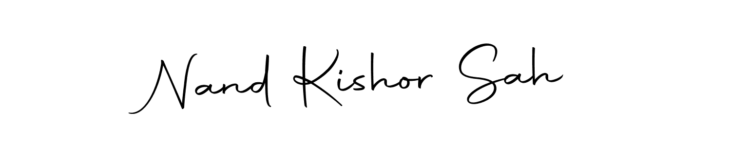 This is the best signature style for the Nand Kishor Sah name. Also you like these signature font (Autography-DOLnW). Mix name signature. Nand Kishor Sah signature style 10 images and pictures png