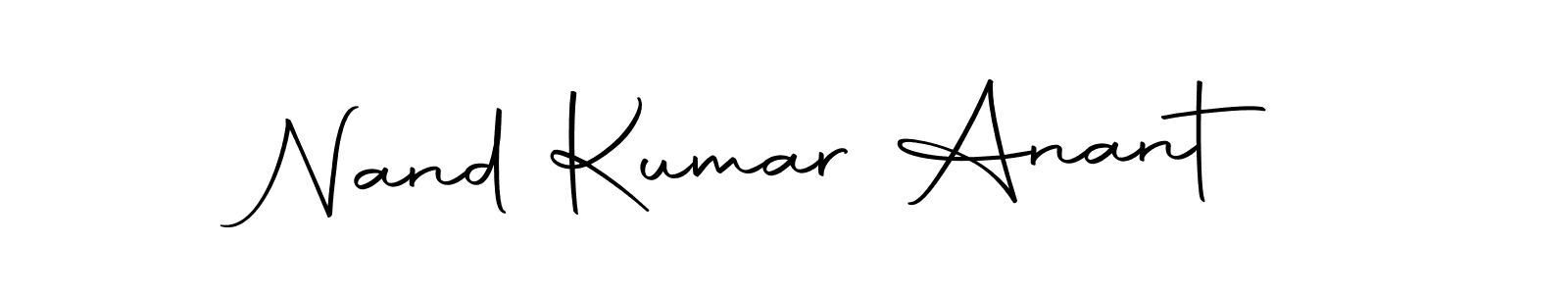 You should practise on your own different ways (Autography-DOLnW) to write your name (Nand Kumar Anant) in signature. don't let someone else do it for you. Nand Kumar Anant signature style 10 images and pictures png