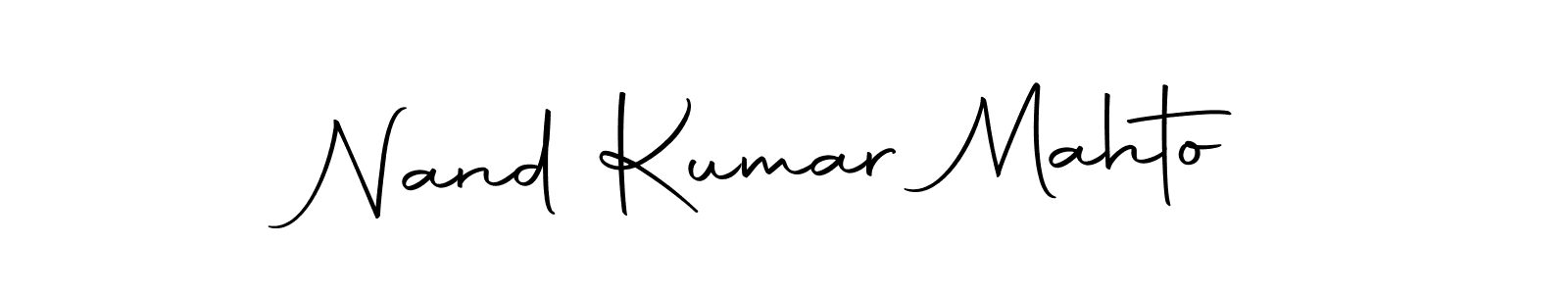 Make a short Nand Kumar Mahto signature style. Manage your documents anywhere anytime using Autography-DOLnW. Create and add eSignatures, submit forms, share and send files easily. Nand Kumar Mahto signature style 10 images and pictures png