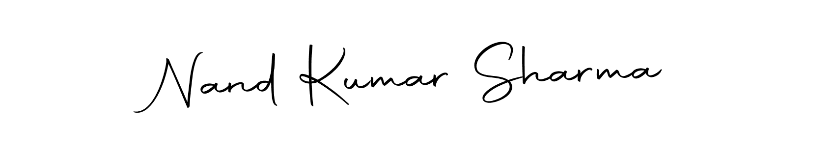 How to make Nand Kumar Sharma signature? Autography-DOLnW is a professional autograph style. Create handwritten signature for Nand Kumar Sharma name. Nand Kumar Sharma signature style 10 images and pictures png