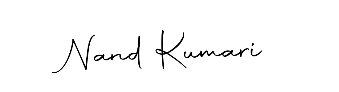 Design your own signature with our free online signature maker. With this signature software, you can create a handwritten (Autography-DOLnW) signature for name Nand Kumari. Nand Kumari signature style 10 images and pictures png