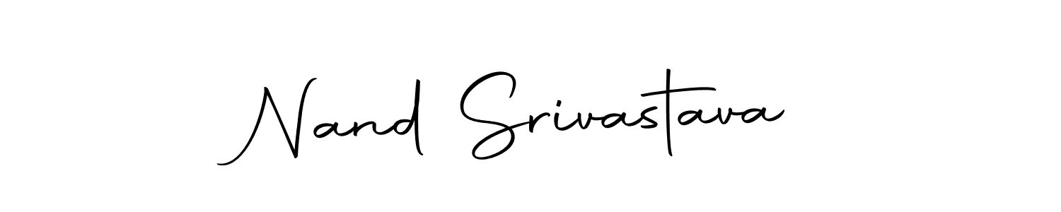 You should practise on your own different ways (Autography-DOLnW) to write your name (Nand Srivastava) in signature. don't let someone else do it for you. Nand Srivastava signature style 10 images and pictures png