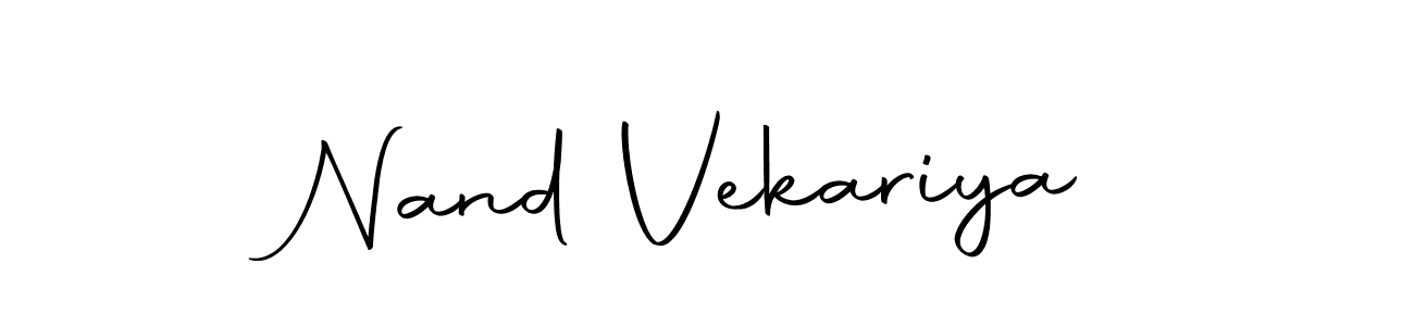 Also we have Nand Vekariya name is the best signature style. Create professional handwritten signature collection using Autography-DOLnW autograph style. Nand Vekariya signature style 10 images and pictures png