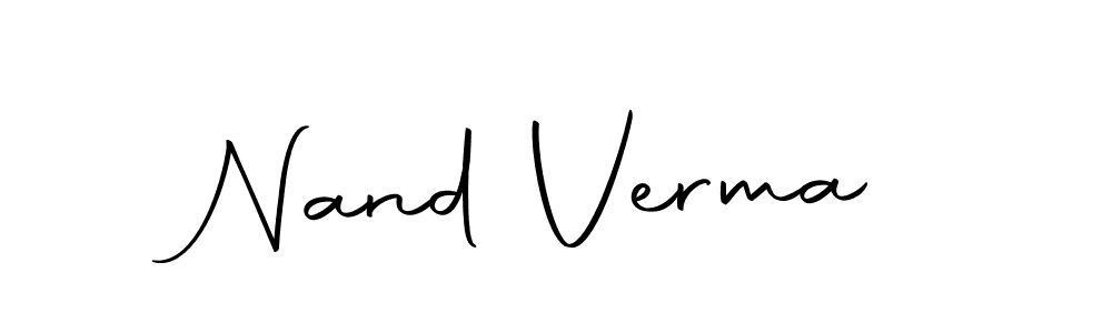 You should practise on your own different ways (Autography-DOLnW) to write your name (Nand Verma) in signature. don't let someone else do it for you. Nand Verma signature style 10 images and pictures png